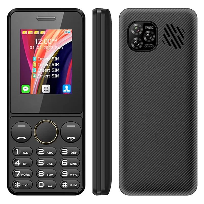 S-mobile S73 2.2-Polegadas 25BI 1800mAh 4-Slots de Cartão SIM 2G Bar Phone - Preto
