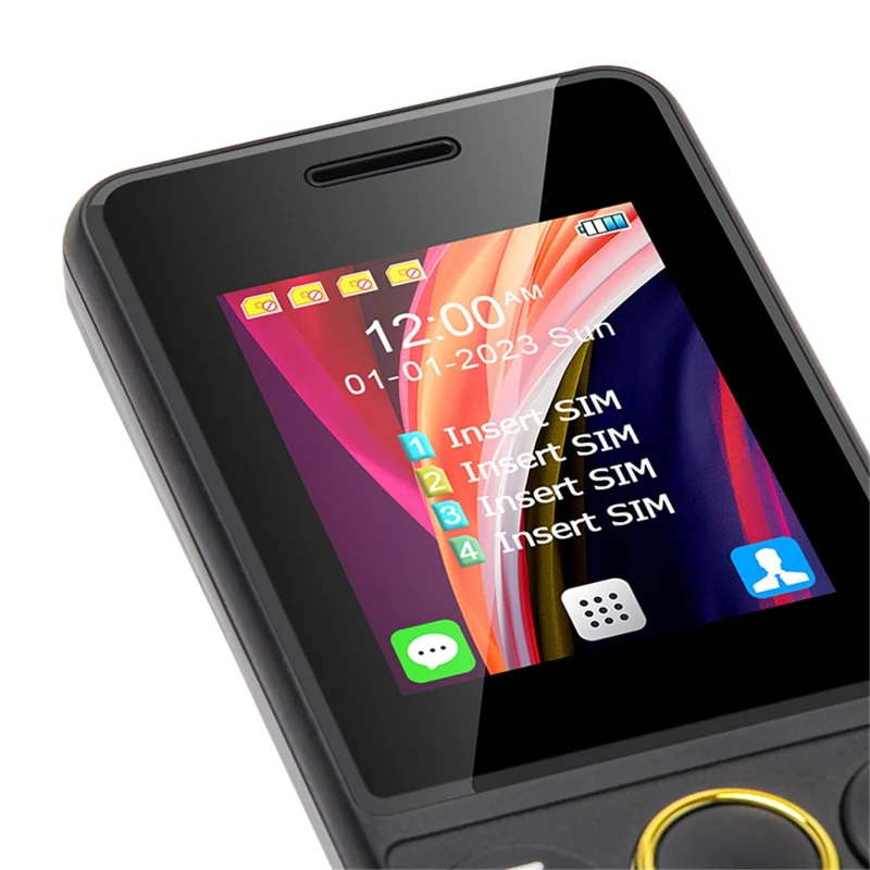 S-mobile S73 2.2-Polegadas 25BI 1800mAh 4-Slots de Cartão SIM 2G Bar Phone - Preto