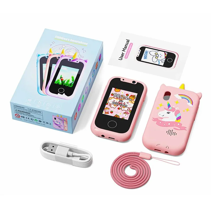 KP06 Kids Camera 24MP HD Digital Selfie Camera Toys for Kids Children Portable Video Camera - Pink