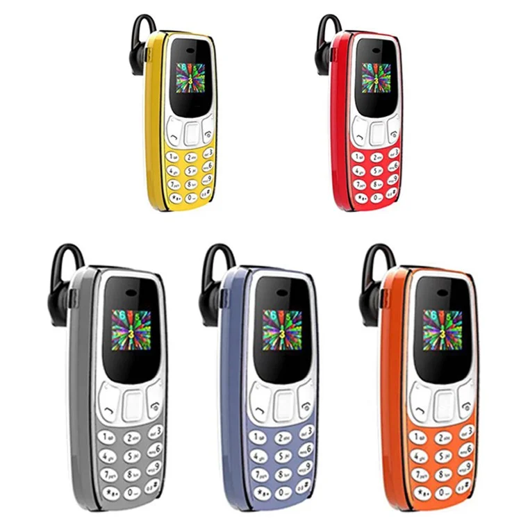 BM10 Dual SIM 0.66-inch Mini Mobile Phone 2G GSM Cellphone with Ear Hook - Black Gold