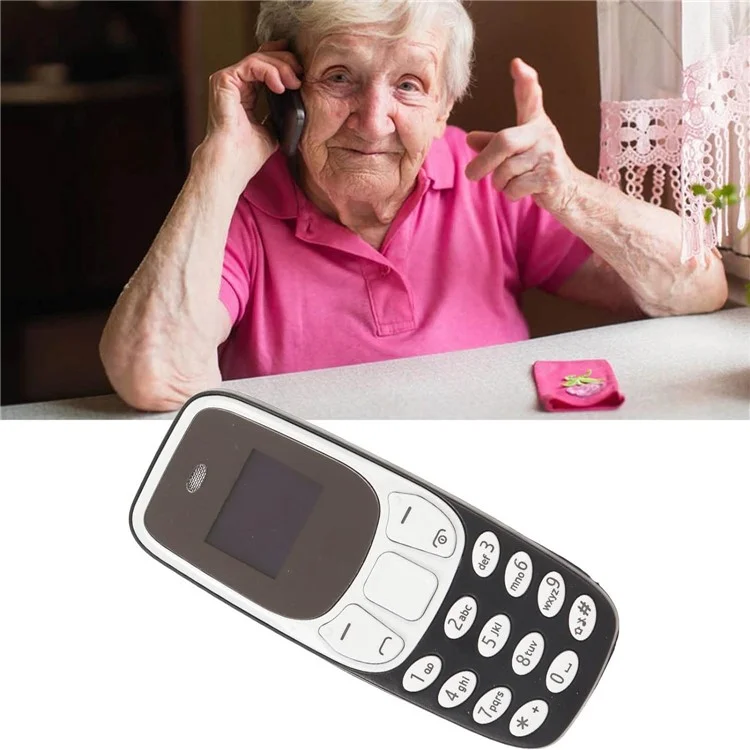 BM10 Dual SIM 0.66-inch Mini Mobile Phone 2G GSM Cellphone with Ear Hook - Black Gold