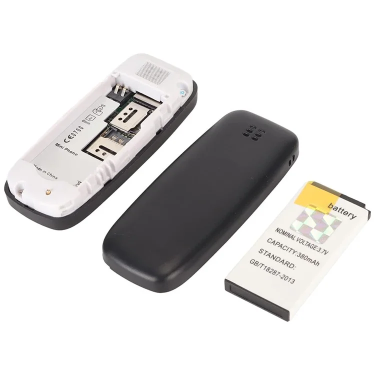 BM10 Dual SIM 0.66-inch Mini Mobile Phone 2G GSM Cellphone with Ear Hook - Black Gold