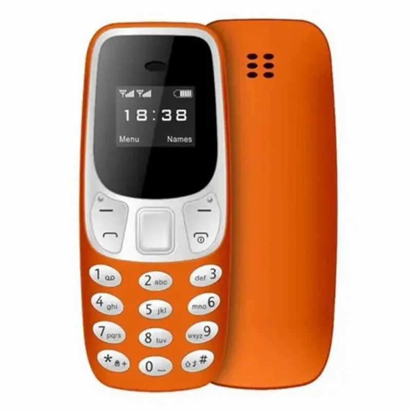 BM10 Dual SIM 0.66-inch Mini Mobile Phone 2G GSM Cellphone with Ear Hook - Orange