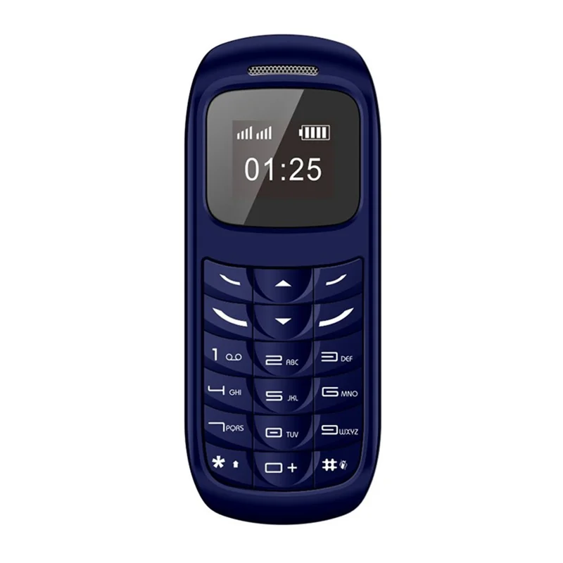 BM70 Dual SIM 0.66-inch Mini Bar Phone 2G GSM Mobile Phone - Blue
