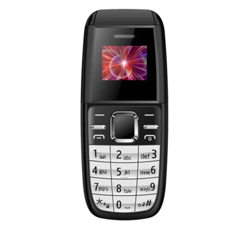BM200 Dual SIM Dual Standby Mini 0,66 pouces Téléphone mobile 2G GSM Spare Cellphone - Noir