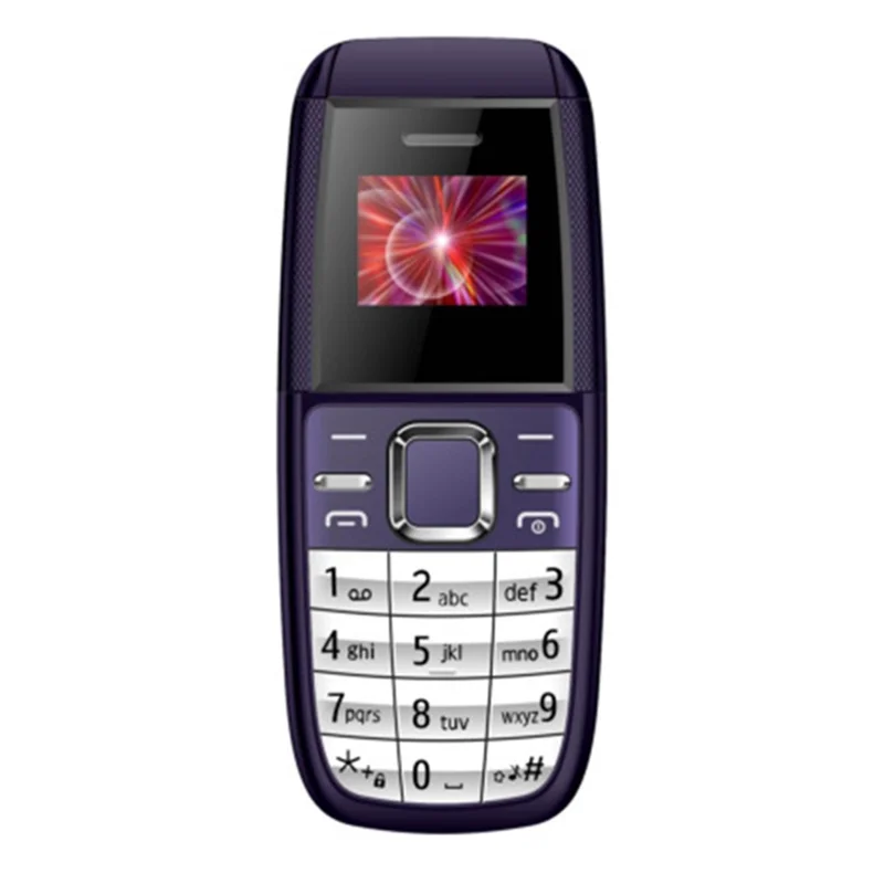 BM200 Dual SIM Dual Standby Mini 0.66-inch Mobile Phone 2G GSM Spare Cellphone - Red