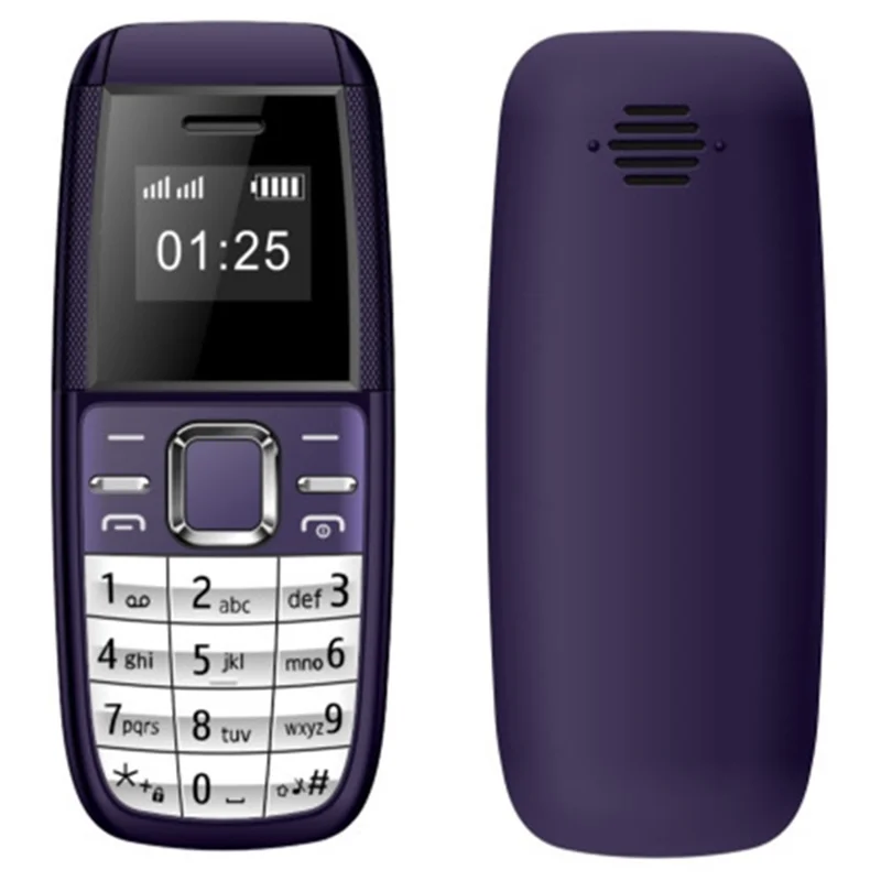 BM200 Dual SIM Dual Standby Mini 0.66-inch Mobile Phone 2G GSM Spare Cellphone - Red