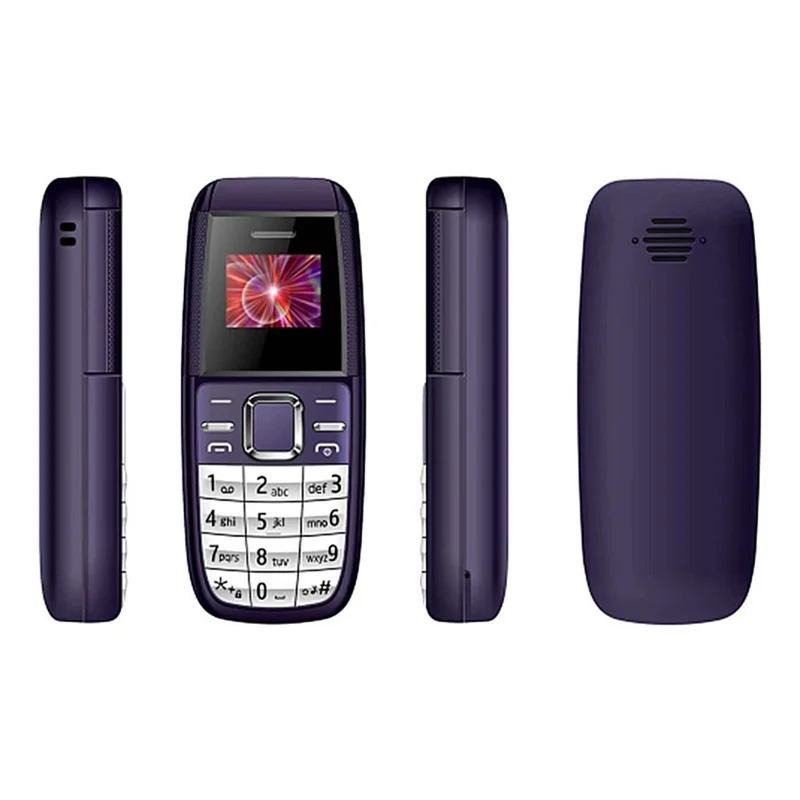 BM200 Dual SIM Dual Standby Mini 0.66-inch Mobile Phone 2G GSM Spare Cellphone - Red