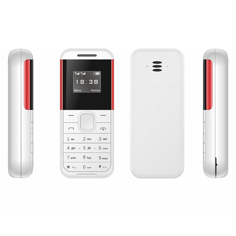 BM222 0.66-Inch Mini Dual SIM Standby Phone Portable Bar Phone - White