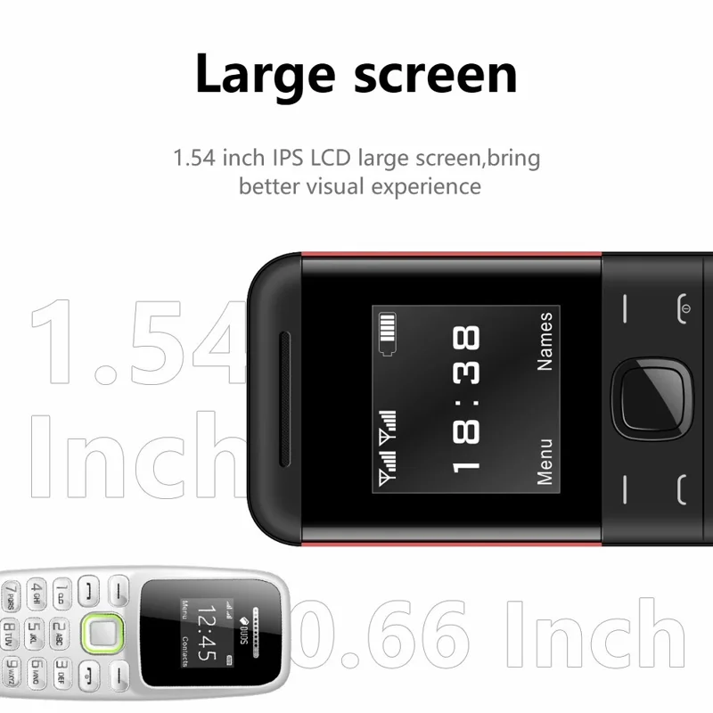 MiniPhone BM888 - 1.54-Inch 2G Dual SIM Standby Cellphone - Yellow / Black