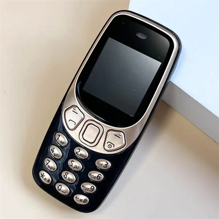 Q3308 1.33 pulgadas Mini Triple SIM Standby 2G Bar Phone - Negro