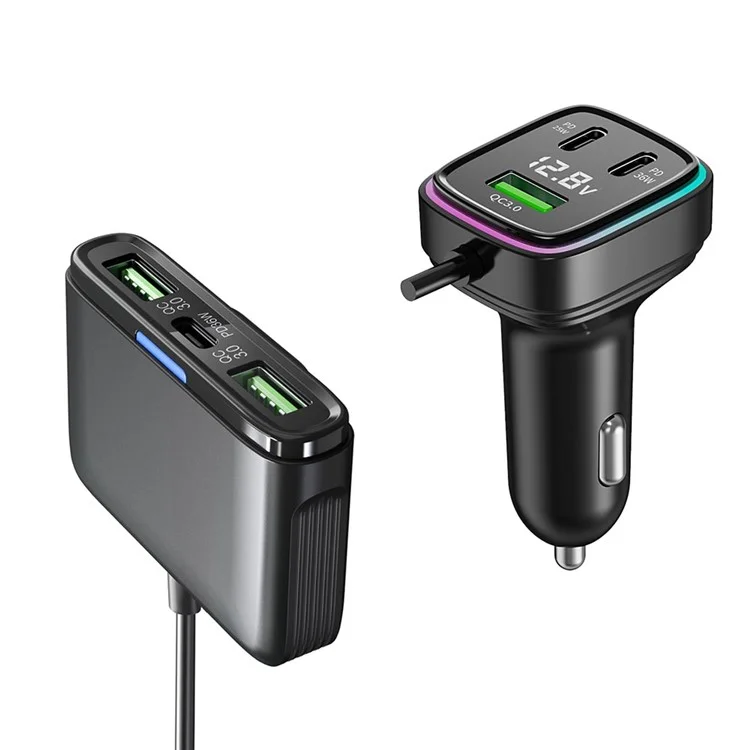 Gc05-ladeadapter Für Zigaretten-zigaretten-splitter-auto-ladegerät Mit Mehreren Typ-c-usb-ausgängen