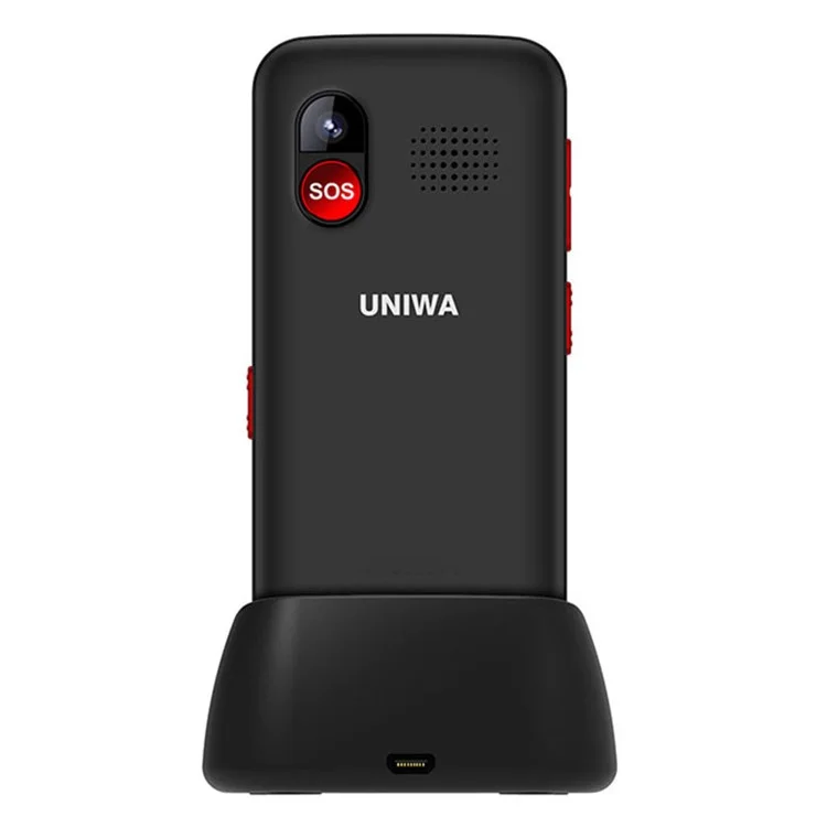 UNIWA V1000 4G 2.31 Pollici Grandi Pulsanti Telefono Cellulare per Anziani Big Button Bar Phone Versione US