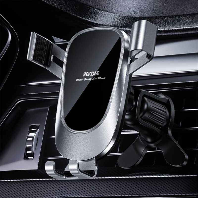 WEKOME WA-S58 K Captain Metal Gravity Car Holder Air Vent Cell Phone Mount Stand - Descoloração