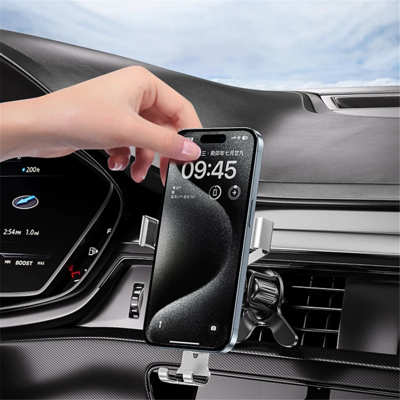WEKOME WA-S58 K Captain Metal Gravity Car Holder Air Vent Cell Phone Mount Stand - Descoloração