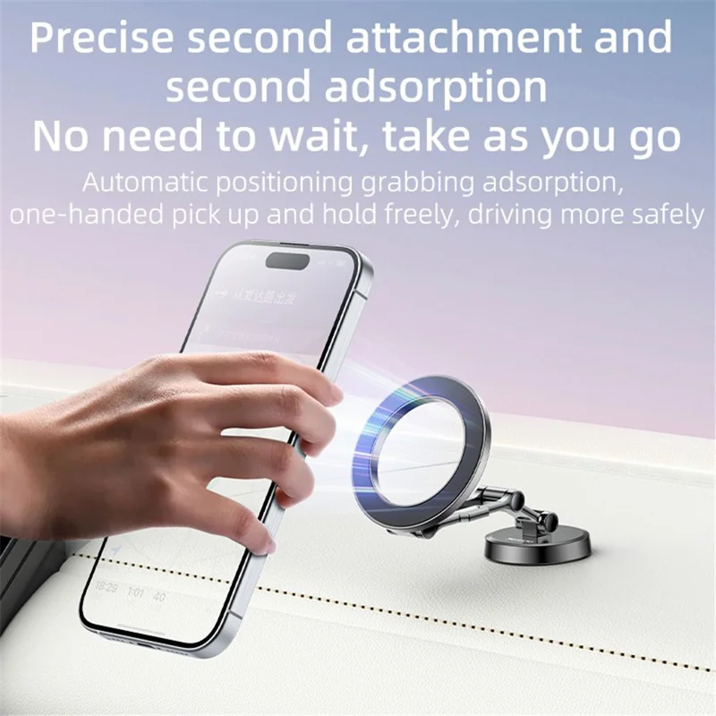 YESIDO C203 Magnetic Car Mount Phone Holder 360-Degree Rotation
