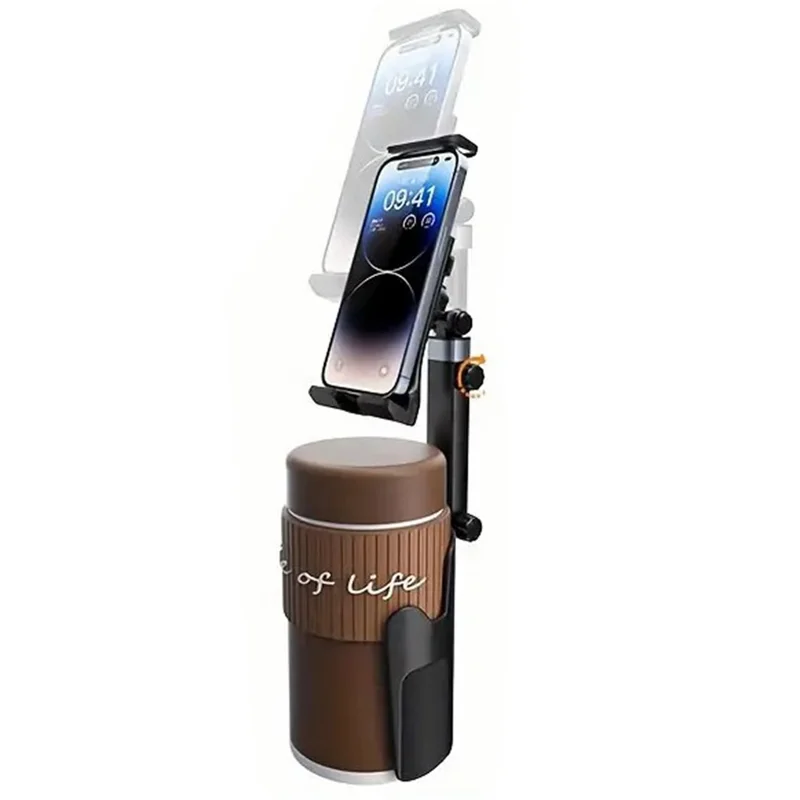 ZY-S10 360 Degree Rotation Car Water Cup Holder Extendable Rod Phone / Tablet Bracket