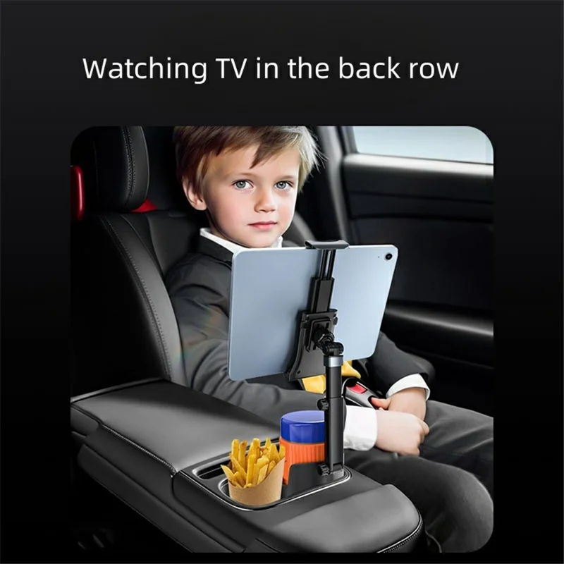 ZY-S10 360 Degree Rotation Car Water Cup Holder Extendable Rod Phone / Tablet Bracket
