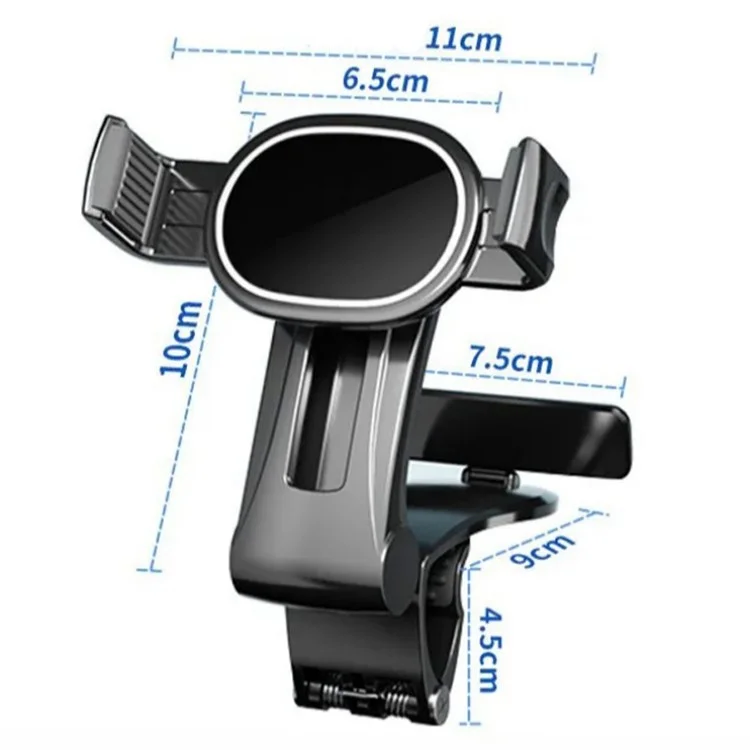 ZY-YB24-3 Car Dashboard Mount Mobile Phone Holder Bracket with Temporary Parking Number Plate