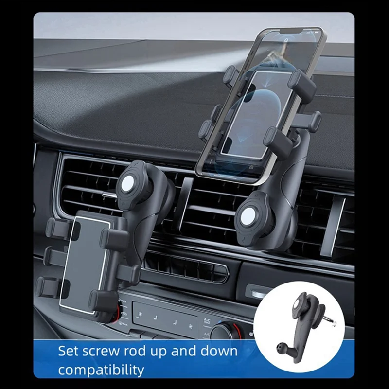 Suporte de Gancho de Ventilação de Carro ZY-C243 com Rotação de 360 Graus, Suporte de Telefone Móvel