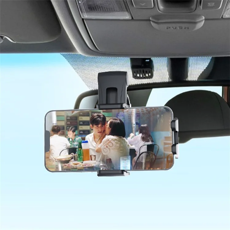 YB24-3B Car Dashboard Phone Mount Rotary Foldable Phone Bracket with Parking Number Plate