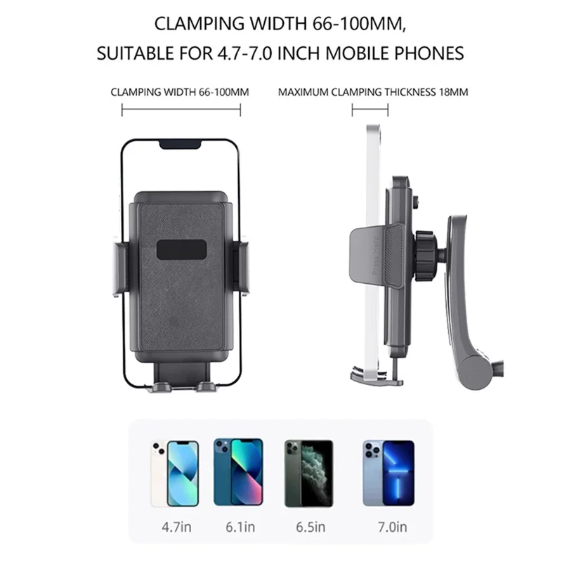YB24-3B Car Dashboard Phone Mount Rotary Foldable Phone Bracket with Parking Number Plate