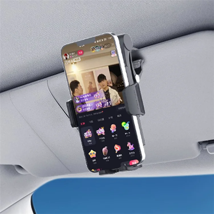 YB24-3B Car Dashboard Phone Mount Rotary Foldable Phone Bracket with Parking Number Plate