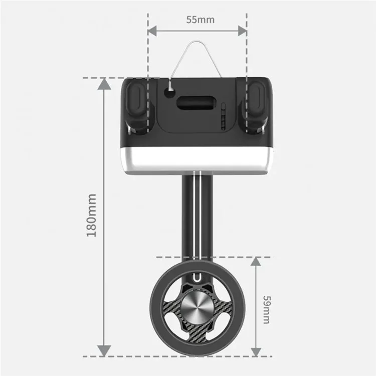Supporto per telefono magnetico per specchietto retrovisore H23-8A Rearview Mirror Rotazione Supporto per telefono Auto