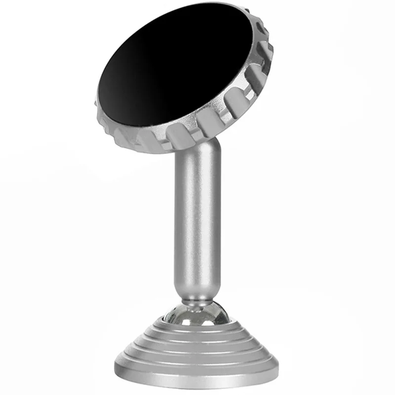 Q7 Suction Cup Bottom Phone Holder Magnetic Car Dashboard Phone Bracket for SUV Vehicle - Silver