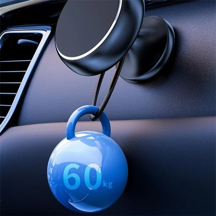 Держатель для телефона Q5 Bracket Magnetic Car Dashboard Adhesive Bottom Aluminum Alloy Phone Holder для автомобиля - Black