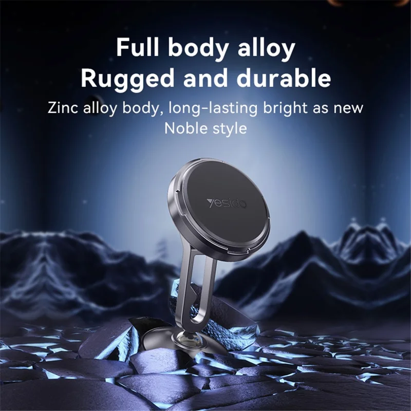 YESIDO C210 Dual Ball Head Design Magnetischer Autotelefon-Halter aus Zinklegierung