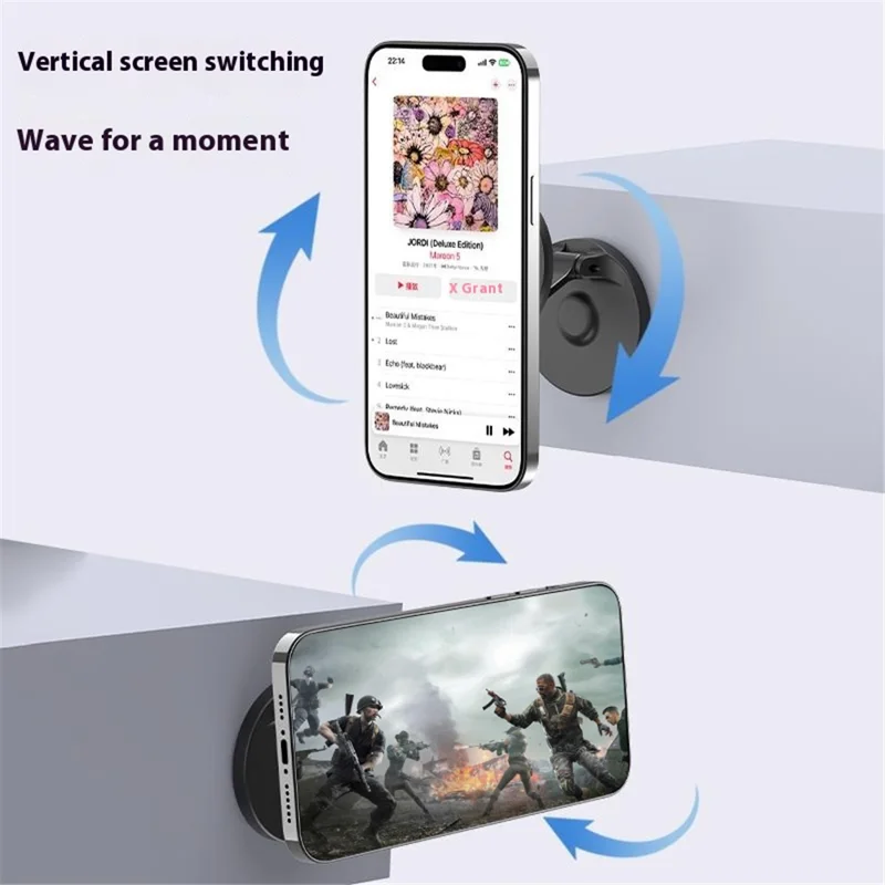 XWJ-YC07 Car Dashboard Magnetic Phone Holder Foldable Cellphone Stand