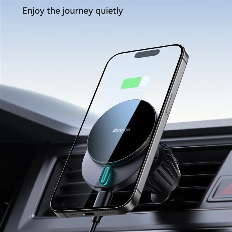 JOYROOM JR-ZS409 15W Magnetic Wireless Charger Holder Car Air Vent Charging Stand
