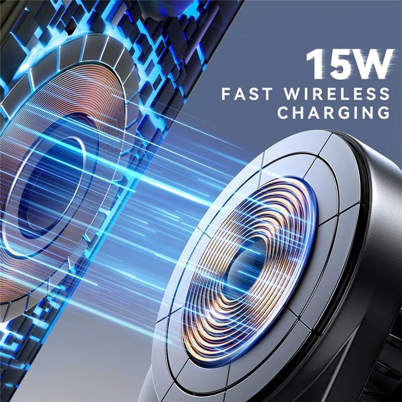JOYROOM JR-ZS409 15W Magnetic Wireless Charger Holder Car Air Vent Charging Stand