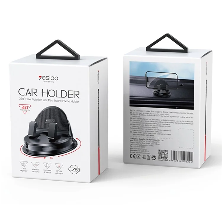YESIDO C268 Supporto per telefono cellulare per cruscotto auto, SUV
