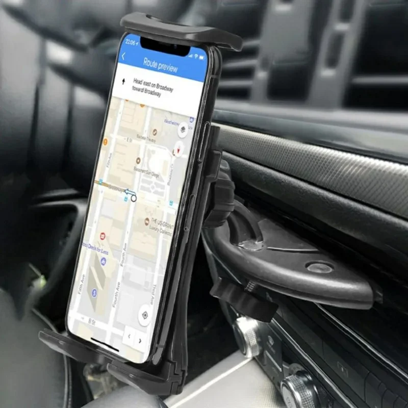 360 Degree Rotating Universal Car CD Slot Phone Mount Stand for 4-12 Inch Cellphone / Tablet