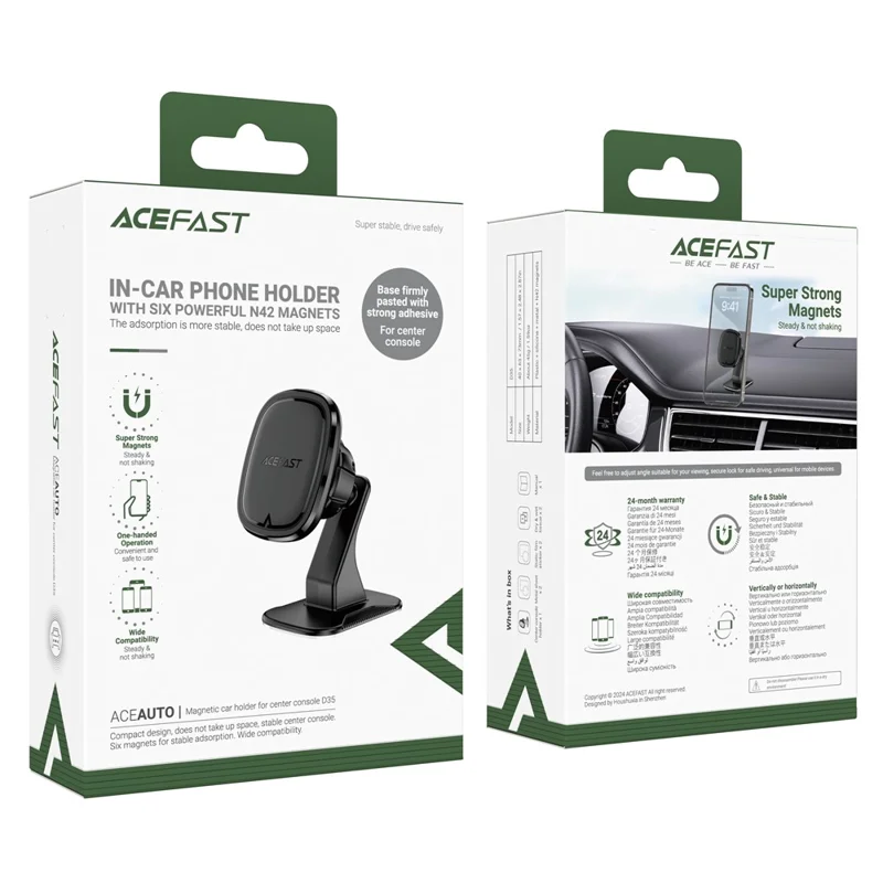 ACEFAST D35 Magnetic Phone Holder Car Center Console Mount Phone Stand