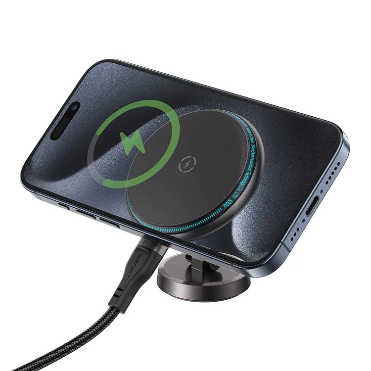 ACEFAST D30 Car Mount Phone Wireless Charger Center Console Foldable Phone Holder