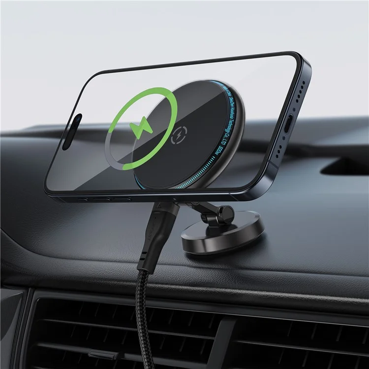 ACEFAST D30 Car Mount Phone Wireless Charger Center Console Foldable Phone Holder