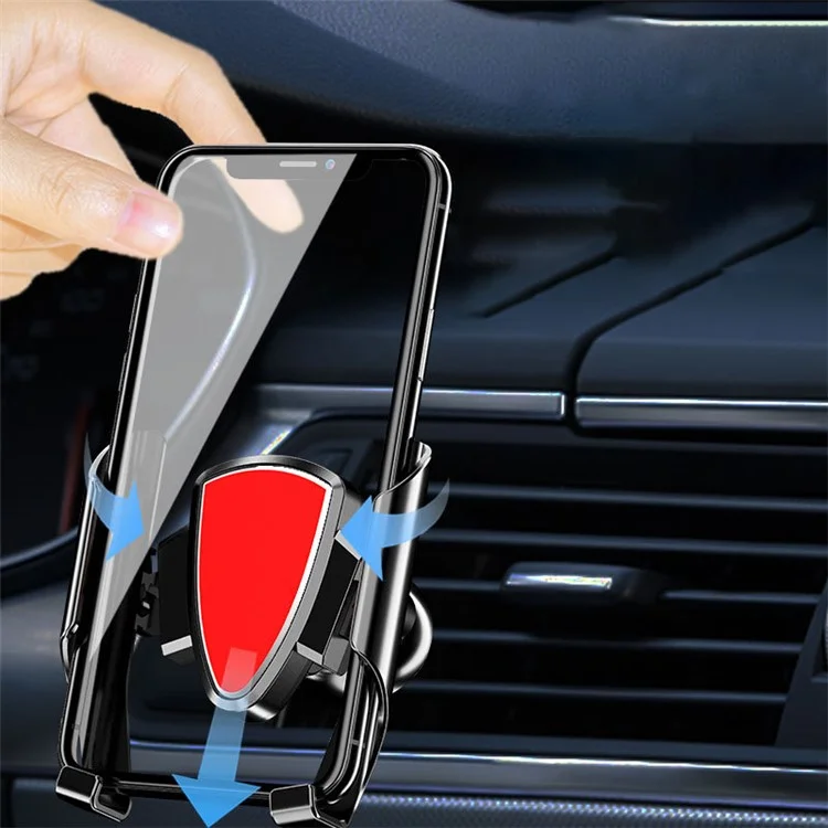 YC05 Sensing a Gravità Auto Morsetto Auto Air Mount Mount Phone Pollet a Mani Libere - Grigio