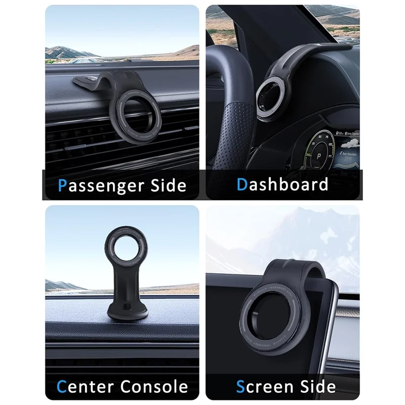Car Dashboard Magnetic Phone Holder Foldable Rotatable Cellphone Navigation Stand - RT-201