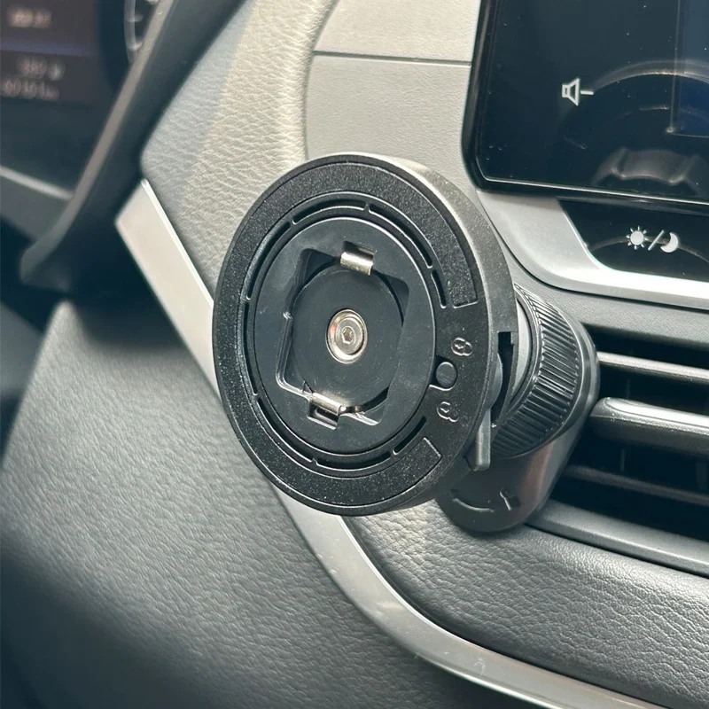 Car Phone Holder 360 Adjustable Phone Holder with Round Adhesive Patch - Air Outlet Hook Type