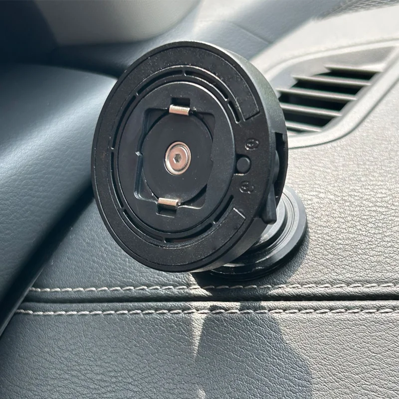 Car Phone Holder 360 Adjustable Phone Holder with Round Adhesive Patch - Air Outlet Hook Type