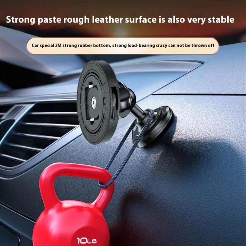 Car Phone Holder 360 Adjustable Phone Holder with Round Adhesive Patch - Air Outlet Hook Type