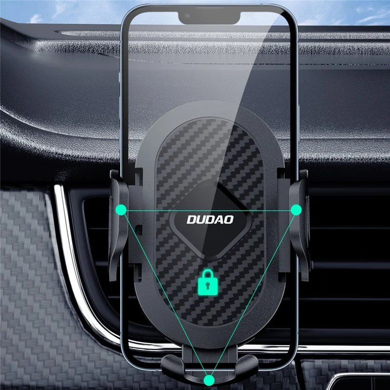 Dudao F2+ Phone Mount Mount Vent Vent Vent Valder Phone Держатель Телефона с Крючком 360 ° Cradle Для Смартфона в Пределах 98 мм