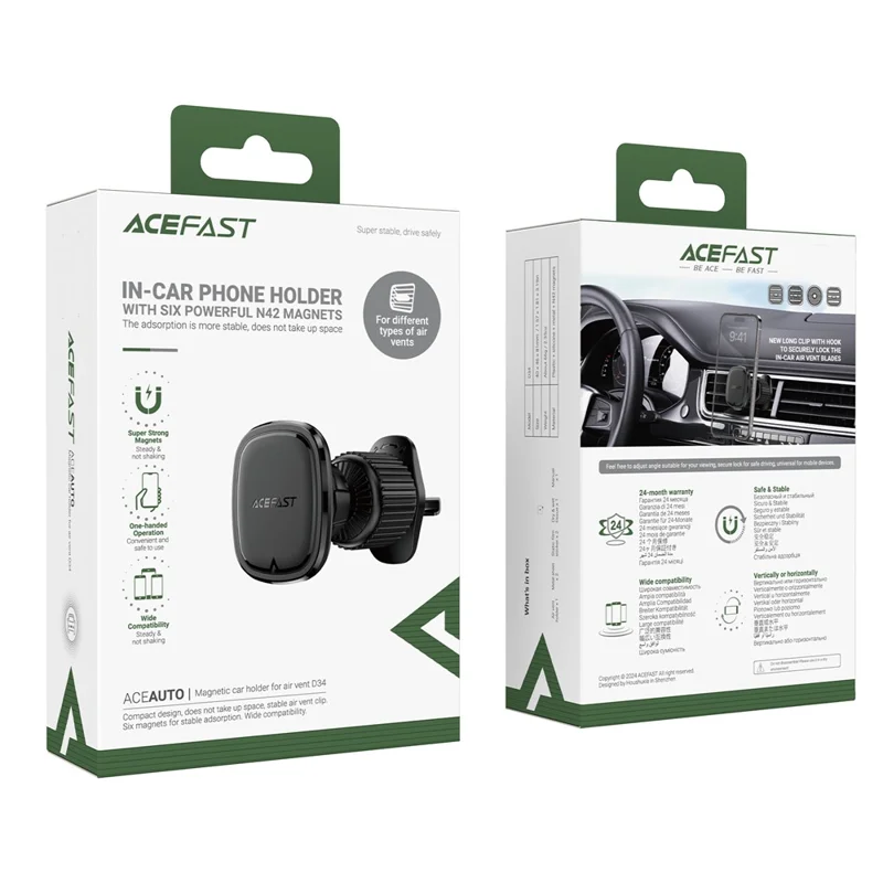 ACEFAST D34 Air Outlet Magnetic Car Mount Phone Holder Bracket