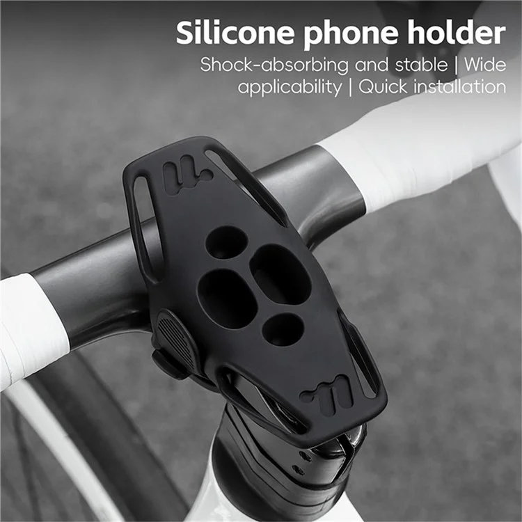 WEST BIKING YP0715084 Велосипедный держатель для телефона на руль, мягкий силиконовый держатель для электровелосипеда