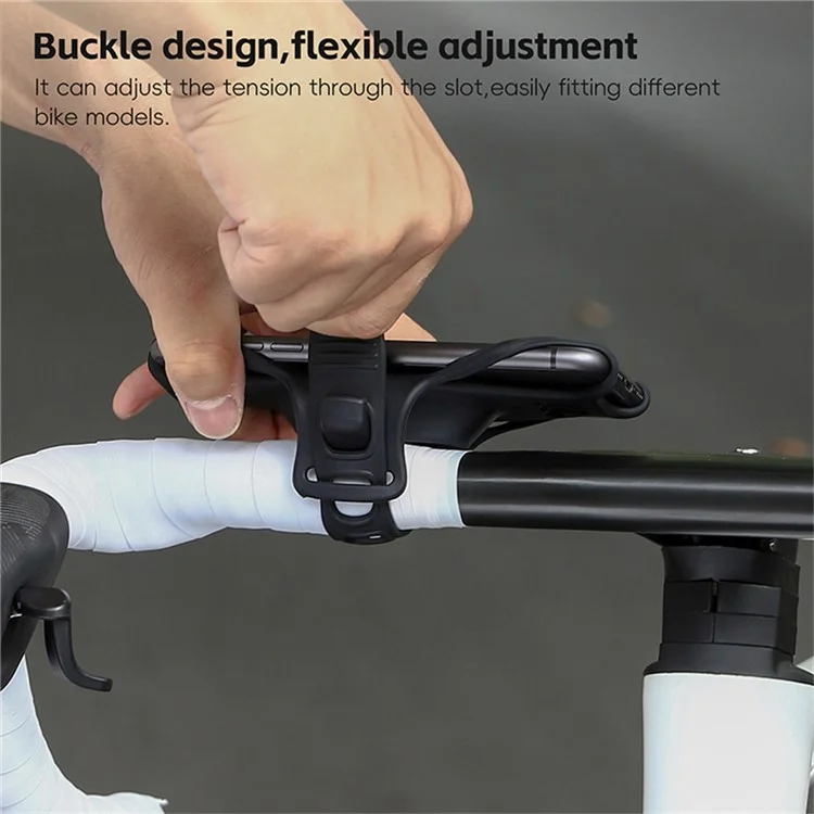 WEST BIKING YP0715084 Велосипедный держатель для телефона на руль, мягкий силиконовый держатель для электровелосипеда