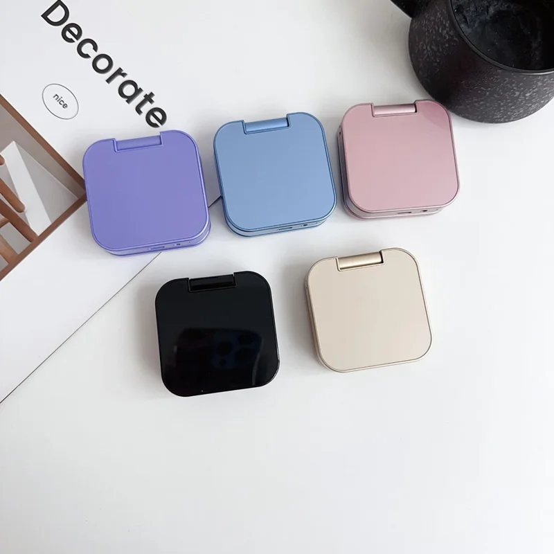 i17mini Dual SIM Mini Elderly Mobile Phone 2G 32MB+32MB Flip Foldable Phone - Blue