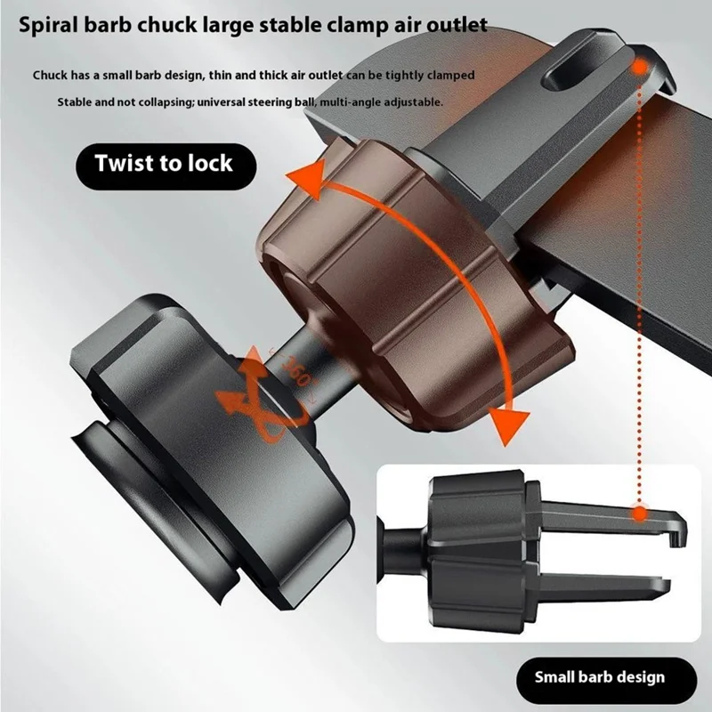 DUDAO F8Max Car Air Vent Mount 360 Degree Rotation Mobile Phone Holder Bracket